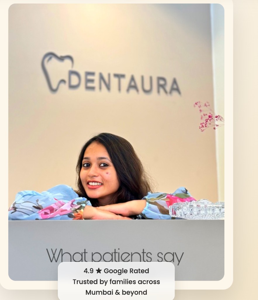 Happy patient at Dentaura Dental Clinic